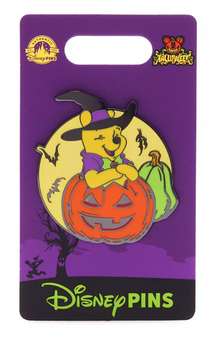Disney Parks Winnie the Pooh Halloween Pin New With Card