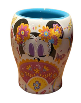 Disney Parks Epcot Mexico Minnie Mouse Calavera Shot Glass New With Tag