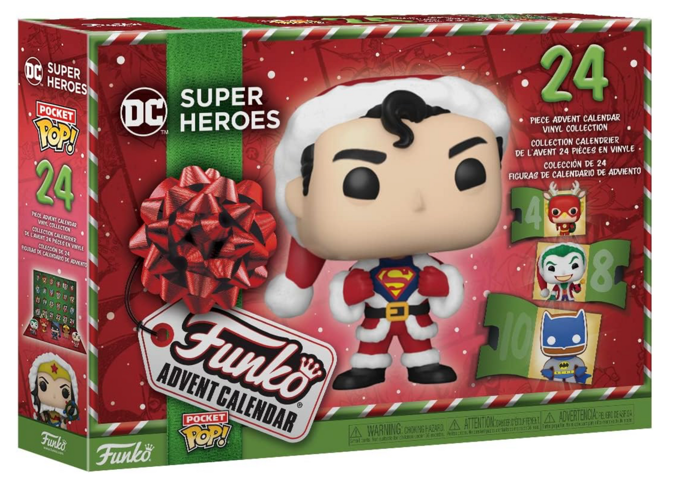 Funko Pop! Advent Calendar DC Super Heroes 2023, 24 Pocket Pop! New With Box