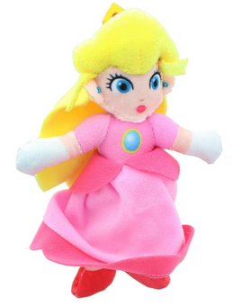Johnny's Toys Super Mario 7 In Character Plush | Princess Peach Toy New With Tag