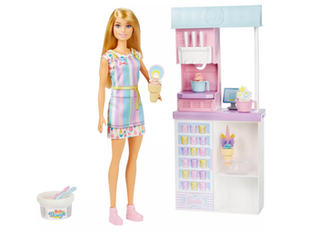 Barbie You Can Be Anything Ice Cream Shop Playset Toy New with Box