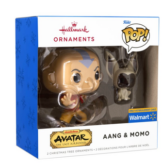 Hallmark Funko Pop Disney Avatar Aang and Momo Christmas Ornament New