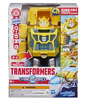 Transformers Cyberworld Energon Surge Bumblebee Power Spark Action Figure Toy Nw