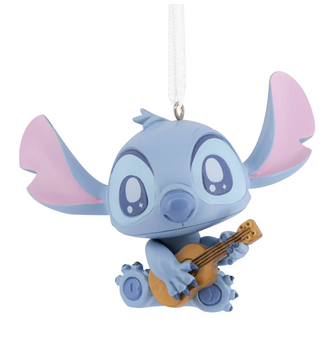 Disney Hallmark Stitch with Guitar Christmas Tree Ornament New