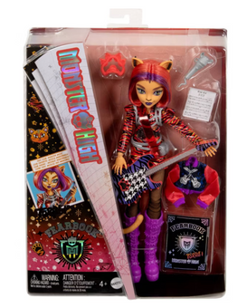 Monster High 12.5" Fearbook Toralei Fashion Doll with Varsity Jacket Toy New Box