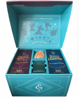 Disney D23 Gold Member 2024 Magic & Mystery Box Pins Figurines Playing Cards New