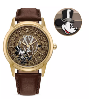 Disney Mickey Mouse ''Hidden Mickeys'' Disney100 Watch and Pin Box Citizen New