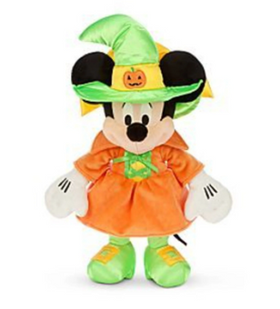 Disney Store Halloween Minnie Witch with Green Hat 16in Plush New with Tag