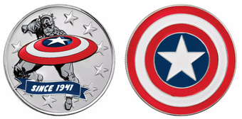 Disney Parks Captain America 85th Watch and Coin Set Citizen New With Tag