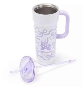 Disney Parks WDW 24oz. Stainless Steel Starbucks Travel Tumbler Lavender New
