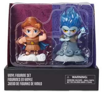 Disney D23 Hercules and Hades Designer Vinyl Figurine Set by Stacey Aoyama New