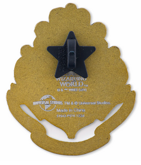 Universal Studios Harry Potter Hogwarts Crest Bronze Pin New With Tag