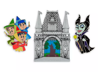 Disney Parks Maleficent Good Fairies Build-a-Pin Starter Set Fantasyland New