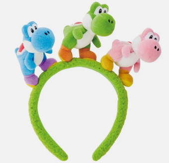 Universal Studios Super Nintendo World Yoshi Plush Novelty Headband New With Tag