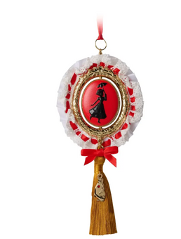 Disney Parks Mary Poppins and Burt Spinner Ornament Ribbon Border New With Tag