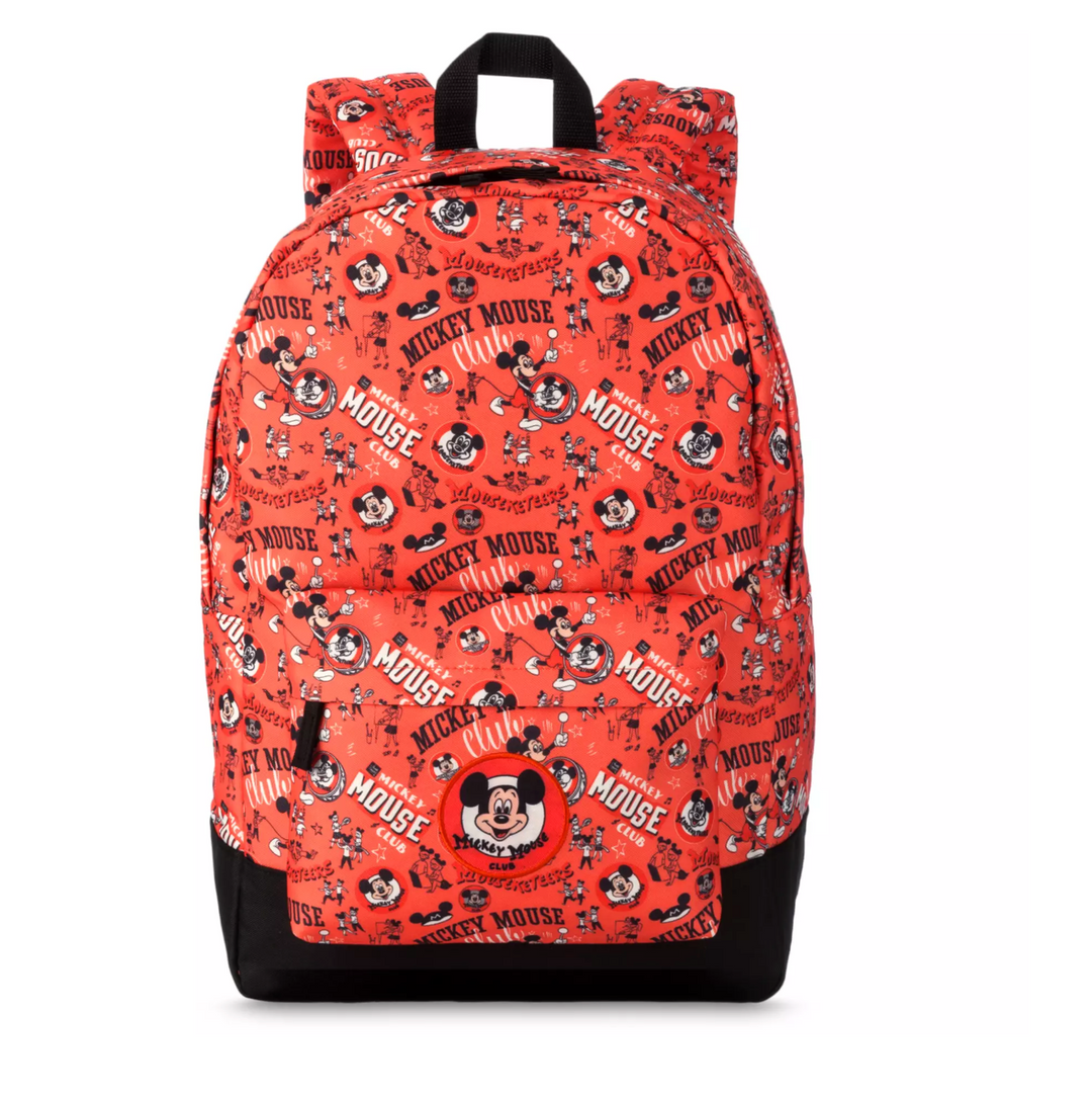 Rare Disney Parks Red Mikey Ear Backpack Like New Disney Parks Backpack 2025 Loungefly Canvas Mickey Minnie  main image 2