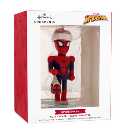 Hallmark Disney Marvel Spiderman Nutcracker Christmas Tree Ornament New