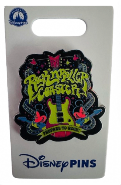 Disney Parks Rock 'n' Roller Coaster Prepare to Rock OE Pin New with Card