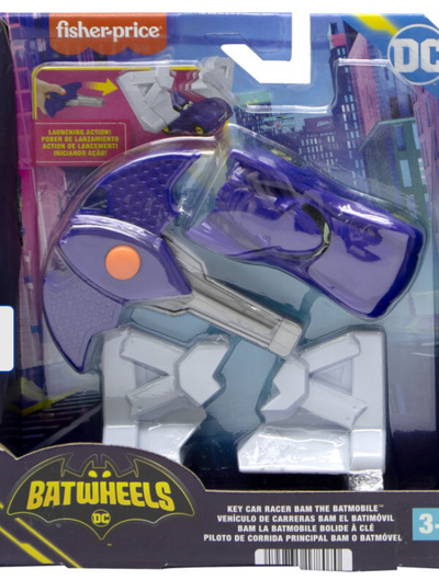 Disney Fisher-Price DC Batwheels 1:55 Scale Bam the Batmobile Car Toy New