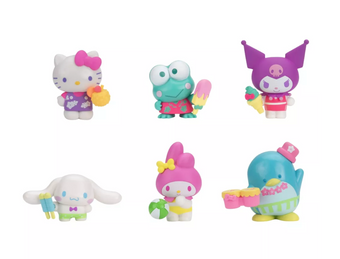 Hello Kitty Neon Tropical Party Series 3 Figure 6pk New with Box