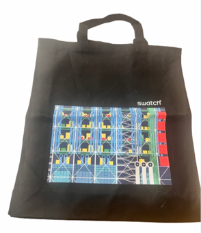 Swatch x Centre Pompidou Collection Tote Bag Black New