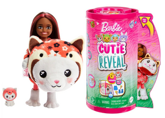 Barbie Cutie Reveal Kitten as Red Panda Costume Chelsea Doll Toy New with Box
