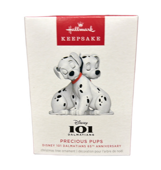 Hallmark Disney 101 Dalmatians 65th Precious Pups Christmas Ornament New W Box