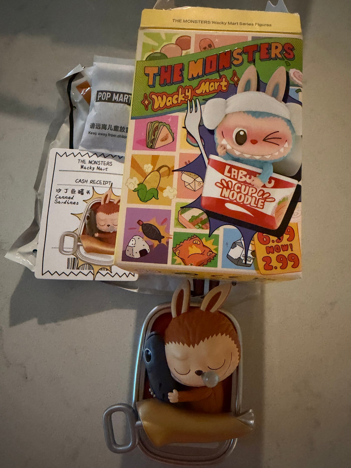 Pop Mart Labubu The Monsters Wacky Mart Canned Sardines Vinyl Figure USA Seller