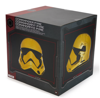 Disney Parks Star Wars Commander Pyre Voice-Changing Helmet Gold New with Tag
