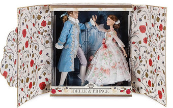 Disney Store 17" Limited Edition Belle And Prince Platinum Set 2017 New with Box