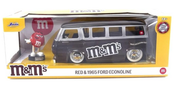 M&M'S World 1965 Ford Econoline Bus Brown with Red Diecast Figurine New W Tag