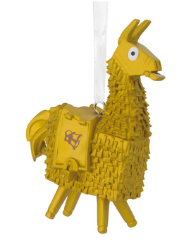 Hallmark Fortnite Golden Loot Llama Christmas Tree Ornament New With Box