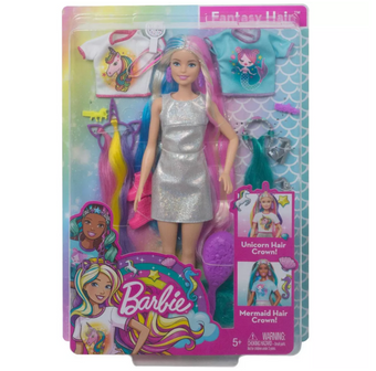 Barbie Fantasy Hair Unicorn Mermaid Doll Toy New with Box