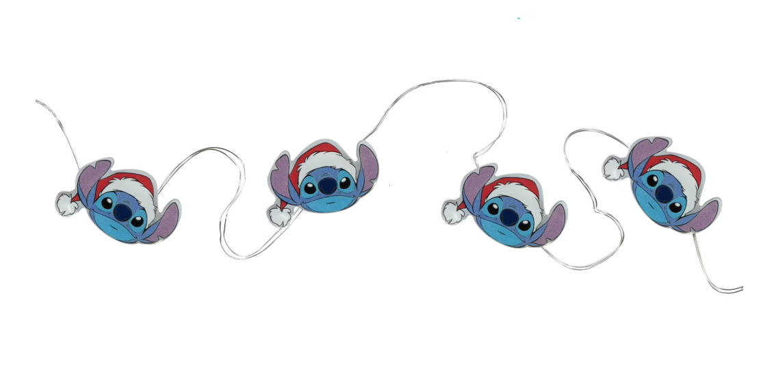 Disney Stitch 20 Count Micro Lights Battery Operated, Blue Ruz New With Tag