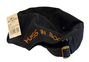 Universal Studios Shrek Puss in Boots Cat Adult Baseball Hat Cap Black New w Tag