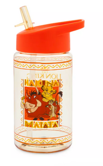 Disney Parks Simba Lion King 30th Water Bottle with Plush Carrier New with Tag