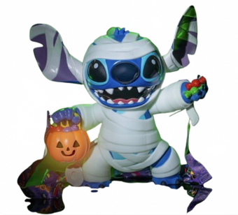 Disney Parks Stitch 626 Halloween Mummy Glow in the Dark Popcorn Bucket 2026 New