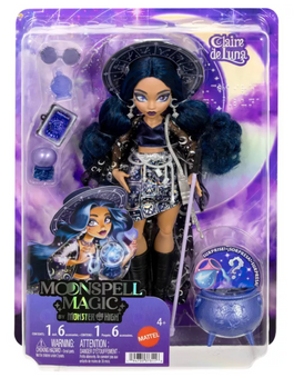 Moonspell Magic Monster High Claire de Luna Fashion Doll Clairvoyant Witch New