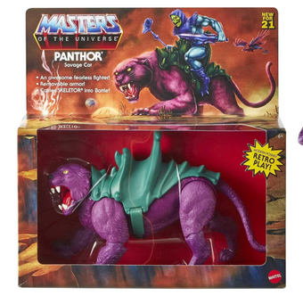 Mattel Masters of the Universe Origins Beasts Panthor Toy New W Tag