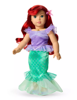 American Girl Disney Princess Ariel Doll Little Mermaid 18'' Toy New With Tag