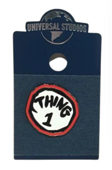 Universal Studios Thing 1 Circle Pin New With Tag