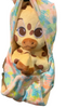 Disney Parks Animal Kingdom Giraffe Babies Plush in a Blanket Pouch New With Tag