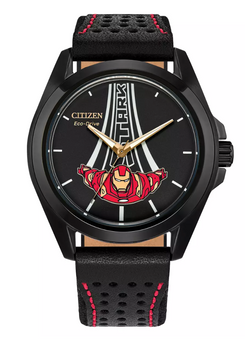 Disney Parks Iron Man Watch for Adults with Pin Set by Citizen New With Tag