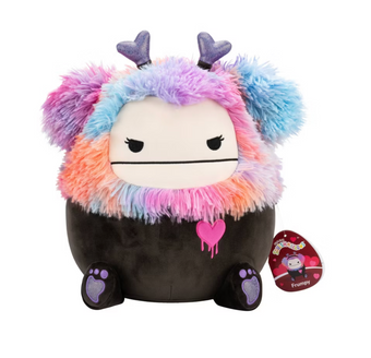 Squishmallows Valentine 12" Frumpy Girly Goth Black Bigfoot Plush New with Tag