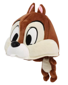 Disney Parks Big Head Fan Cap Plush Hat Chip New With Tag