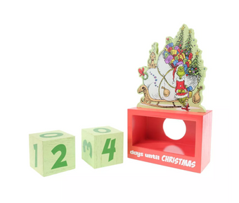 Dr. Seuss The Grinch and Max with a Sleigh Christmas Countdown Calendar New