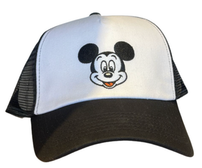 Disney Mickey Mouse Black and White Cap Hat for Adults New With Tag