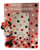 Disney Parks Minnie Mouse Dots Are My Favorite Color 3X5 Photo Frame New W Tag