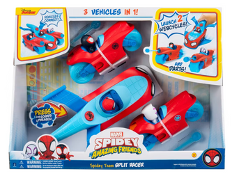 Disney Spidey & His Amazing Friends 3 in 1 Deluxe Vehicle Toy New With Box