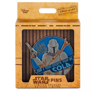 Disney Parks Star Wars The Mandalorian Din Djarin Mini Jumbo Pin New with Box